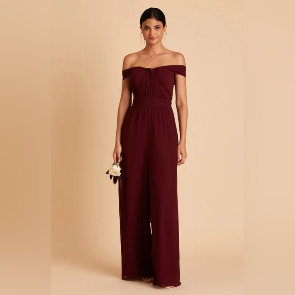 Birdy Grey Gigi Convertible Jumpsuit Cabernet xs extra small NWT NEW - Picture 4 of 10